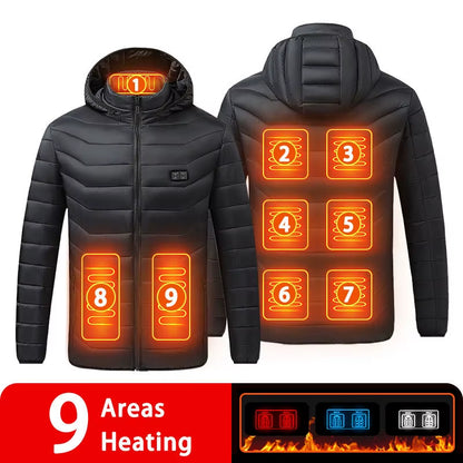 Stay Warm This Winter with Our 9/19 Areas Heated Jacket - Unisex USB Heated Vest for Hunting, Hiking, and Outdoor Adventures