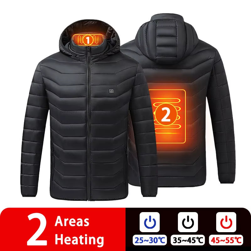 Stay Warm This Winter with Our 9/19 Areas Heated Jacket - Unisex USB Heated Vest for Hunting, Hiking, and Outdoor Adventures