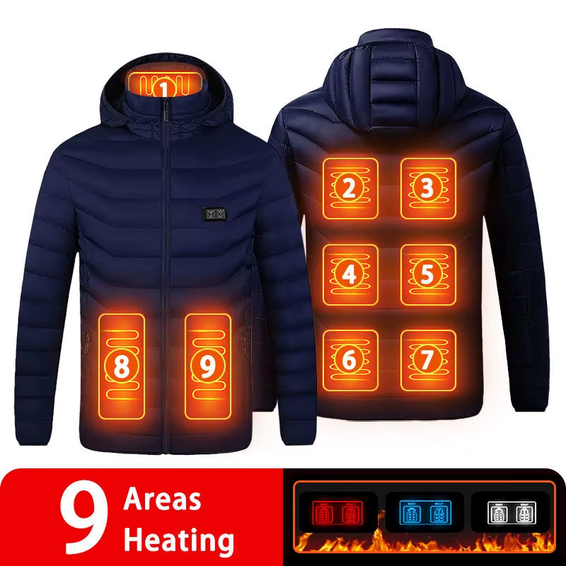 Stay Warm This Winter with Our 9/19 Areas Heated Jacket - Unisex USB Heated Vest for Hunting, Hiking, and Outdoor Adventures