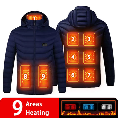 Stay Warm This Winter with Our 9/19 Areas Heated Jacket - Unisex USB Heated Vest for Hunting, Hiking, and Outdoor Adventures