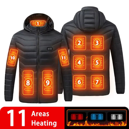 Stay Warm This Winter with Our 9/19 Areas Heated Jacket - Unisex USB Heated Vest for Hunting, Hiking, and Outdoor Adventures