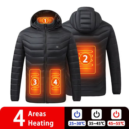Stay Warm This Winter with Our 9/19 Areas Heated Jacket - Unisex USB Heated Vest for Hunting, Hiking, and Outdoor Adventures