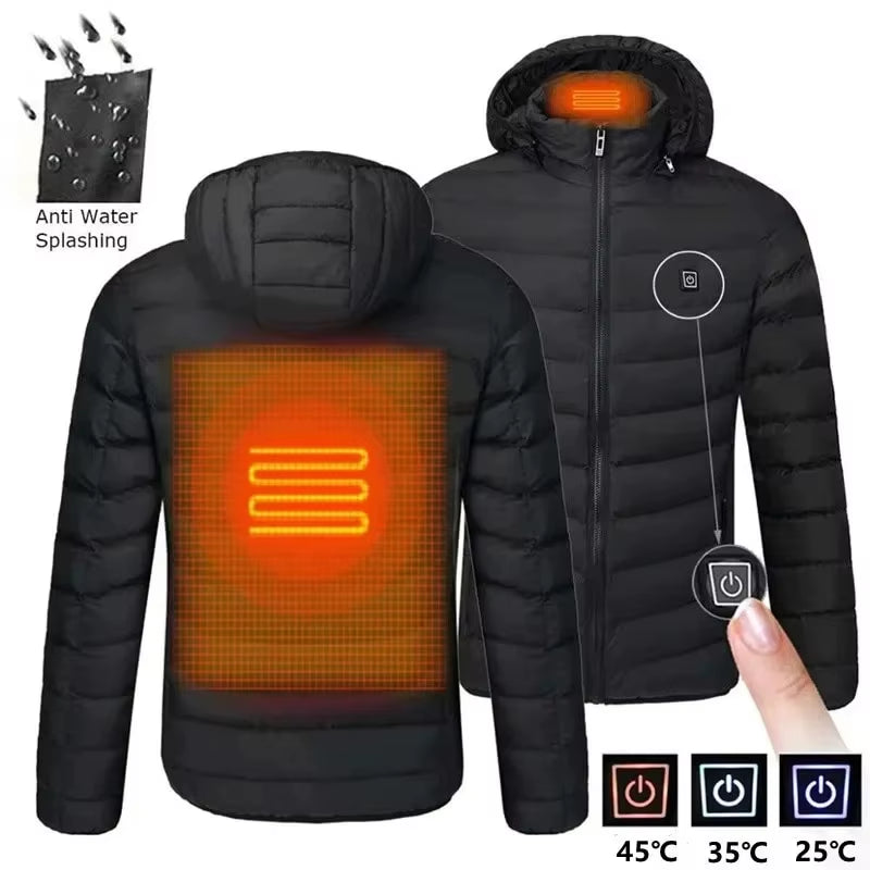 Stay Warm This Winter with Our 9/19 Areas Heated Jacket - Unisex USB Heated Vest for Hunting, Hiking, and Outdoor Adventures