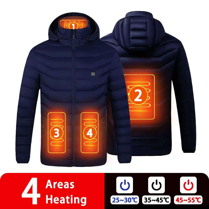 Stay Warm This Winter with Our 9/19 Areas Heated Jacket - Unisex USB Heated Vest for Hunting, Hiking, and Outdoor Adventures