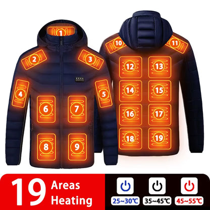 Stay Warm This Winter with Our 9/19 Areas Heated Jacket - Unisex USB Heated Vest for Hunting, Hiking, and Outdoor Adventures
