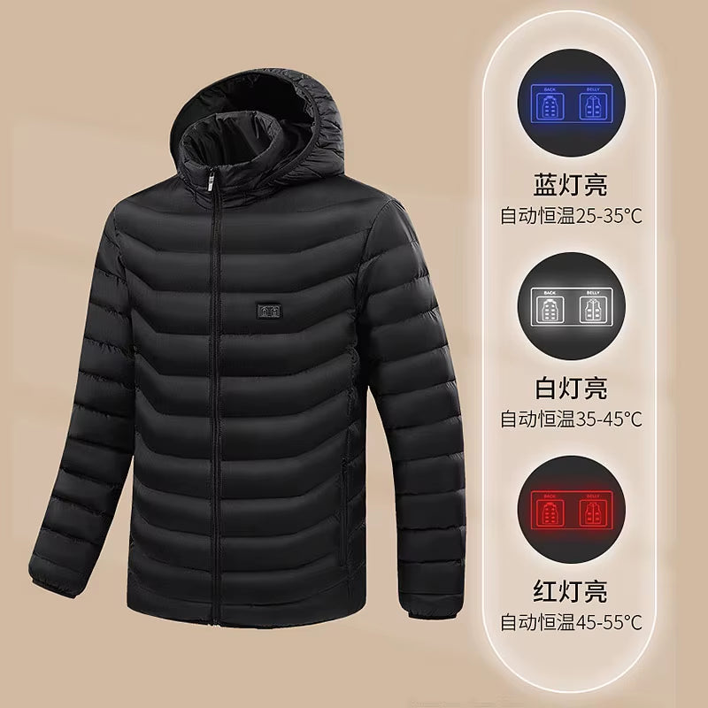 Stay Warm This Winter with Our 9/19 Areas Heated Jacket - Unisex USB Heated Vest for Hunting, Hiking, and Outdoor Adventures